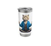 Yoga Cat Stainless Steel Insulated Tumbler