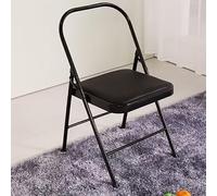 Yoga Chair, Backless Pilates Auxiliary Chair with Stable Non-Slip Feet Covers, Durable Design for Iyengar Yoga, Black