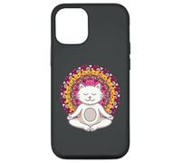 Yoga Chakra Buddha Meditation Mandala Cat Yoga Case for iPhone 12/12 Pro