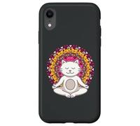 Yoga Chakra Buddha Meditation Mandala Cat Yoga Case for iPhone XR
