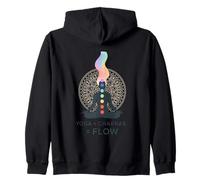 Yoga Chakras Flow Meditation Mandala Spiritual Zen Zip Hoodie