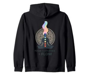 Yoga Chakras Flow Meditation Mandala Spiritual Zen Zip Hoodie