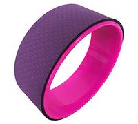 Yoga Circle Yoga Pilates Circle Dharma Pose Wheel 12.5X5In Ring Strong Roller Back Stretcher Balance Accessory(Purple)
