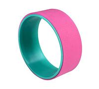 Yoga Circle Yoga Pilates Circles Gymnastic Exercise Fitness Back Stretch Roller Ring Wheel Balance Accessory Dharma Pose(Pink)