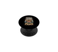 Yoga Class Where Tension Becomes Peace Yoga Instructor PopSockets Adhesive PopGrip