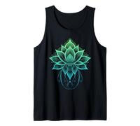 Yoga Clothing Buddhism Lotus Mandala Halftone Graphic Women Tank Top