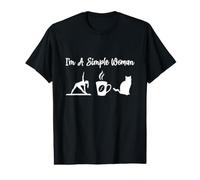 Yoga Coffee and Cats Lover - I'm A Simple Woman Value Graphic T-Shirt