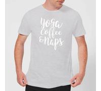 Yoga Coffee and Naps T-Shirt - Grey - 5XL - Grey