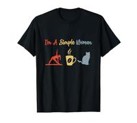 Yoga Coffee Cats - I'm A Simple Woman Value Graphic T-Shirt