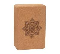 Yoga Cork Brick - Solid High Density Block, Eco Friendly Exercise Prop, Textured Non Slip Grip Surfac | for Pilates Stretching Balance Support, Home Studio Fitness Training, Workout Routine Use
