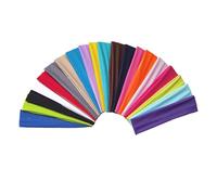 Yoga Cotton Headbands,13 PCS Stretchy Headbands Elastic Hairband Sports Head Bands for Women Girls Yoga Jogging Fitness Sport Workout and Hair Accesories Random Colour