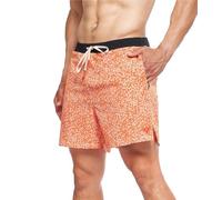 YOGA CROW 5" Men's Yoga Shorts -Mens Athletic Shorts with Zipper Pockets, Breathable Liner, Mens Running Shorts, Hot Yoga, Desert Orange, Medium
