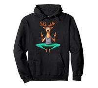 Yoga Deer Pullover Hoodie