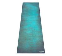 YOGA DESIGN LAB | The Combo Yoga Mat | 2-in-1 Mat+Towel | Eco Luxury | Ideal for Hot Yoga, Power, Bikram, Ashtanga, Sweat | Studio Quality | Includes Carrying Strap! (Aegean Green, 3.5mm)