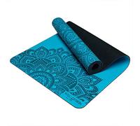 YOGA DESIGN LAB | The Infinity Mat | Luxurious Non-Slip Design Provides Unparalleled Grip to Support and Align You Beautifully | Eco-Friendly | 4 Colors | w/Carrying Strap! (Mandala Aqua, 5mm)