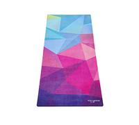 YOGA DESIGN LAB | The Kids Yoga Mat | Eco-Friendly + Supportive + Colorful Childrens Play Mat | Non Toxic | Ideal for Yoga, Gymnastics, Exercise, Athletics | Includes Carrying Strap! (Geo, 4.5mm)