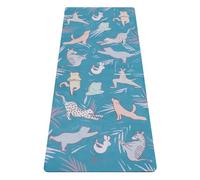 Yoga Design Lab The Kids Yoga Mat | Environmentally Friendly + Supportive + Colourful | Non-Toxic | Ideal for Yoga, Gymnastics, Exercise, Athletics | Includes Carry Strap (Jungle, 4 mm)