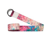 YOGA DESIGN LAB | The Yoga Strap | Luxurious, Extra Long, Super Soft, Eco Printed | Studio Quality, Adjustable | Safely Stretch Further and Hold Longer | 240 cm Long (Tribeca Sand)