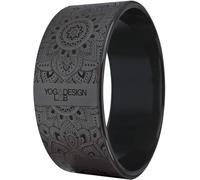 Yoga Design Lab | THE YOGA WHEEL | Eco Printed, Extra Strength, Padded, Dharma Exercise Wheel | Enhance Your Postures and Stretch Deeper (Mandala Night)