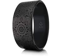 Yoga Design Lab | THE YOGA WHEEL | Eco Printed, Extra Strength, Padded, Dharma Exercise Wheel | Enhance Your Postures and Stretch Deeper (Mandala Night)