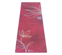 YOGA DESIGN LAB | Travel Yoga Mat | 2-in-1 Mat+Towel | Lightweight, Foldable, Eco Luxury | Ideal for Hot Yoga, Bikram, Pilates, Barre, Sweat | 1.5mm Thick | Includes Carrying Strap! (Iris, 1.5mm)