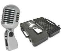 Yoga DM-868 50s Elvis Style Chrome Retro Microphone - (Vintage Mic Silver/Chrome Finish)