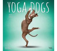 Yoga Dogs Official 2025 12 X 24 Inch Monthly Square Wall Calendar Plastic-Free