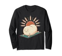 Yoga Dough Cute Bread Baking Sourdough Retro Pun Long Sleeve T-Shirt