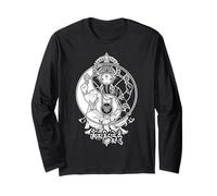 Yoga Elephant God Ganesh Ganesha Indian Yin Yang Symbol Long Sleeve T-Shirt