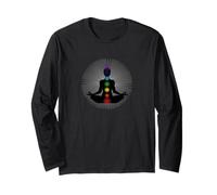 Yoga Energy Chakra Namaste Buddha Woman Karma OM Long Sleeve T-Shirt