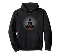 Yoga Energy Chakra Namaste Buddha Woman Karma OM Pullover Hoodie