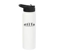 Yoga Evolution Women Funny Yoga Instructor Stainless Steel Insulated Water Bottle