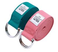 Yoga Exercise Adjustable Straps with Durable D-Ring For Pilates & Gym Workouts