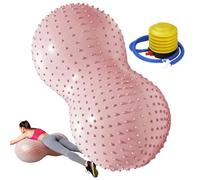 Yoga Exercise Ball - 17.7x35.4in PVC Pilates Groundnut Shape Ball, Stability Fitness Tool, Balance Bal With Air Pump For Women, Kids, Home, Office, Pregnancy, Core Training
