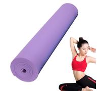 Yoga Exercise Mat - Thick Foam Pad, Non Slip Base | Wide Uninterrupted Fitness Mat with Loop Strap, Comfortable Gym Yoga Mat for Floor Routines, Summer