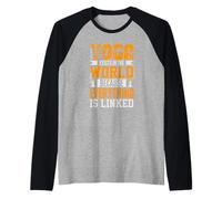 Yoga Exists in The World Because Everything is Linked Raglan Baseball Tee
