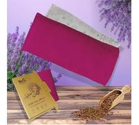 Yoga Eye Pillow Silk Eye Bags Linseeds Lavender Pillow Yoga Stress Relief Eye Bag (Cherry Red (Filler = Linseeds + Lavender))