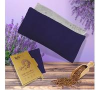 Yoga Eye Pillow Silk Eye Bags Linseeds Lavender Pillow Yoga Stress Relief Eye Bag (Dark Blue (Filler = Linseeds + Lavender))