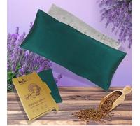 Yoga Eye Pillow Silk Eye Bags Linseeds Lavender Pillow Yoga Stress Relief Eye Bag (Teal (Filler = Linseeds + Lavender))