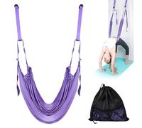 Yoga Fitness Stretching Strap, Adjustable Flexibility Stretching Leg Stretcher Strap, Improve Leg Waist Back Flexibility Home Gym Equipment for Rehab Pilates Ballet Gymnastics (Purple)