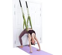 Yoga Fitness Stretching Strap, Adjustable Leg Stretcher Back Bend Assist Trainer, Improve Leg Waist Back Flexibility Home Gym Equipment for Rehab Pilates Ballet Cheerleading Splits Gymnastics (green)