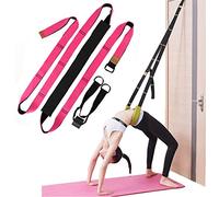 Yoga Fitness Stretching Strap, Back Bend Assist Trainer Belt Dance Lower Waist Training Rope Flexibility Stretching Strap, Exercise Physical Therapy for Ballet Dance Gymnastics Girl Women (Rose)