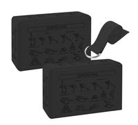 Yoga Foam Bricks - 2 Pack Soft Grip Support Pads, Lightweight Wedge Blocks for Stability and Workout, Comfortable Cushion Design, Meditation Tools to Improve