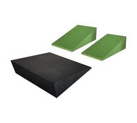 Yoga Foam Wedge - 3 Piece EVA Inclined Board Set | Squat Wedge Block Heel Elevated Squats | Calf Stretcher Runners & Physical | Non-Slip Foot Slant Board | Gym Home Workout