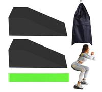 Yoga Foam Wedge, Foam Wedge Block - Non Slip Professional Ergonomic Supportive Squat Ramp | Yoga Prop Accessories, Lightweight Calf Stretcher Tilt Card for Weightlifting, Gym, Fitness