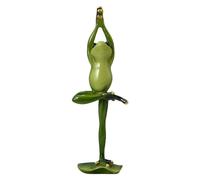 Yoga Frog Statue | Sculpture of a Zen Garden Frog for Tabletop | Innovative Indoor & Outdoor Decor for Living Rooms & Bedrooms