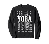 Yoga Funny Layered Text Instructor Coach Sweatshirt