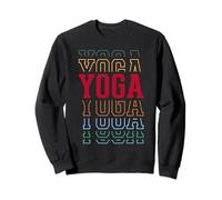 Yoga Funny Layered Text Instructor Coach Sweatshirt