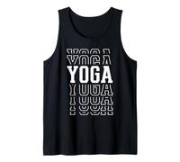 Yoga Funny Layered Text Instructor Coach Tank Top