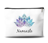 Yoga Gifts for Yoga Lovers, Meditation Gifts for Namaste Yoga, Organizer Bag, 10x7 Inches, White